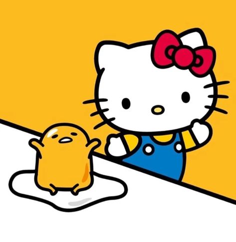 [100+] Hello Kitty Pfp Wallpapers | Wallpapers.com Hello Kitty And Gudetama, Hello Kitty Gudetama, Sanrio Pictures, Small Widget, Hello Kitty Vans, Hello Kitty Pfp, Kitty Pfp, Lazy Egg, Beach Icon