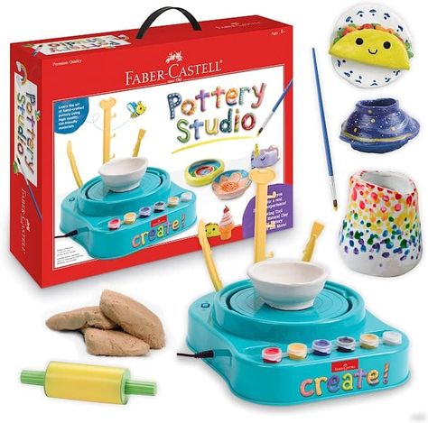 Holiday Gift List- Grandchildren Gifts from Amazon Kids Pottery Wheel, Pottery Kit, Kids Pottery, Sculpting Clay, Pottery Wheel, Gifts For An Artist, Pottery Making, Creative Hobbies, Pottery Studio