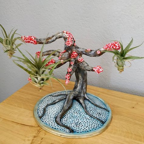 Air Dry Clay Tree, Clay Tree Sculpture, Clay Tree, Tree Miniature, Ceramic Tree, Diy Air Dry Clay, Air Dry Clay Projects, Clay Crafts Air Dry, Clay Wall