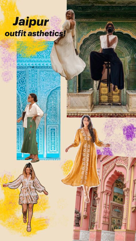 Prints, skirts, something flowly, white, a hat, loose pants! Trip Outfits, Jaipur, Things That, What To Wear, Casual Outfits, India, Wardrobe, How To Wear