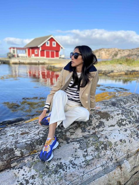 What to Wear in Bergen, Norway Norway Style, Red Houses, Destination Travel, Bergen Norway, Travel Capsule, Norway Travel, Stavanger, Mackinac Island, People Dress