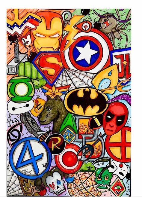 Marvel Graffiti, Comics Background, Hiphop Graffiti, Marvel Paintings, Sea Turtle Painting, Marvel Comics Vintage, Doodle Characters, Marvel Tattoos, Joker Wallpapers