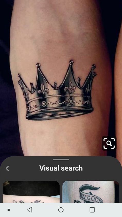 Mens Crown Tattoo, Taj Tattoo, Men Crown Tattoo Design, 5 Point Crown Tattoo, Crown King Tattoo Design, Kings Crown Tattoo, Couple Crown Tattoo Design, 5 Point Crown, Crown Tattoo Meaning