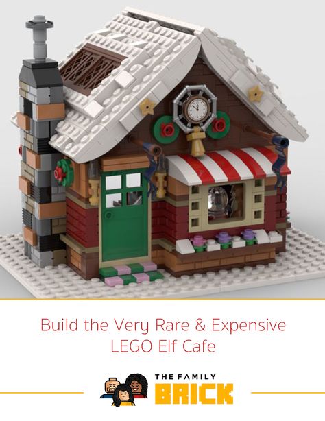 Get the instructions for the very rare and very expensive LEGO Certified Professional LEGO Elf Cafe Build here! Lego Thanksgiving, Lego Christmas Ornaments, Lego Gingerbread House, Lego Christmas Village, Lego Winter Village, Lego Village, Lego Winter, Vive Le Vent, Village Ideas