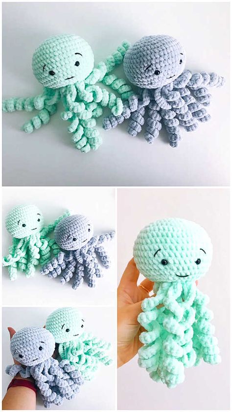 Octopus Crochet Pattern Free, Bulky Yarn Crochet, Amigurumi Octopus, Chunky Yarn Crochet, Octopus Crochet, Crochet Amigurumi Patterns, Free Crochet Amigurumi, Octopus Crochet Pattern, Crochet Octopus