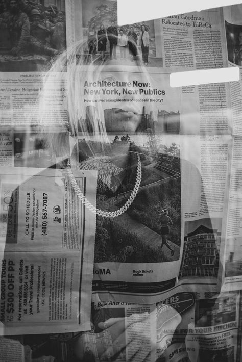 Double Exposure idea with teen boy posing in front of a newspaper background designed by Phoenix based Creative Photographer Jennifer Lind Schutsky. Experimental Film Ideas, Photography Themes Projects, Power Photography Gcse, Identity Photographers, Autobiography Photography, Newspaper Wall Photoshoot, Unique Portrait Photography Ideas, Unique Photography Ideas Creative, Surrealism Photography Creative