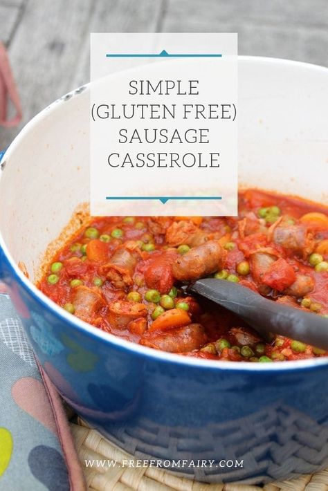 Gluten Free Sausage Casserole, Coeliac Recipes, Gluten Free Sausage, Diet Lunch, Beer Recipe, Free Lunch, Gluten Free Lunch, Sausage Casserole, Egg Free Recipes