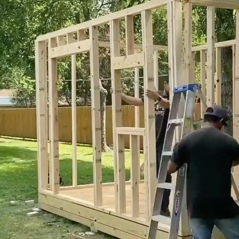 #woodwork_design hashtag on Instagram • Photos and Videos Diy Wooden Shed Plans, Storage Shed Building, Diy Shed Plans 4x8, Building A Small Shed, Shed With Loft Ideas, How To Build A Shed Cheap Easy Diy, Building A Shed Base, Diy Sheds, Shed Design Plans