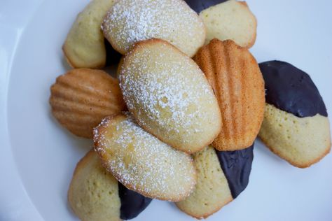 French-ish Madeleines Madeleine Cake, Madeline Cookies, Madeleine Recipe, French Cookies, Rose Water, High Tea, Christmas Cake, Baked Goods, Sweet Recipes