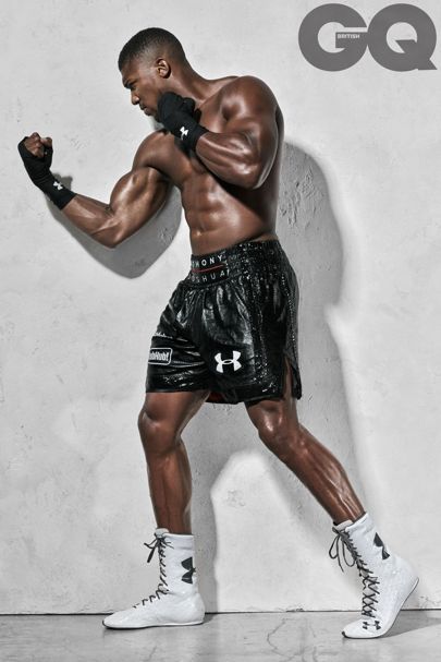 Anthony Joshua, Boxing Gloves, Boxing, A Man, Gloves, Wall, Black