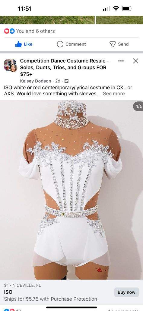 White Lyrical Dance Costumes, Lyrical Dance Costumes, Gold Dance Costumes Lyrical, Gray Lyrical Dance Costumes, Grey Lyrical Dance Costumes, White And Gold Lyrical Dance Costumes, Solo Dance Costumes, Dance Competition Dress, Pretty Dance Costumes