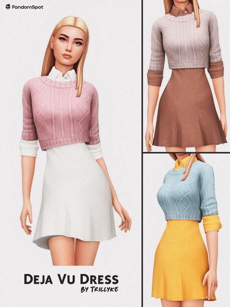 Sims 4 Cc Clothes Female Sweater, Sims 4 Cc Sweater Dress, Sims 4 Casual Dress, Maxis Match Sims 4 Cc Clothing Patreon, Maxis Match Sims 4 Cc Clothing Female, Sims 4 Dress Cc Maxis Match, The Sims 4 Maxis Match Clothing, Sims 4 Cc Dresses Casual, Sims 4 Cc Man Clothes