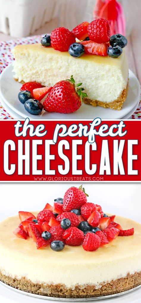 Best Ever Cheesecake, Quick Cheesecake Recipes, Amazing Cheesecake, The Perfect Cheesecake, Quick Cheesecake, Vanilla Cheesecake Recipes, Perfect Cheesecake Recipe, Perfect Cheesecake, Plain Cheesecake