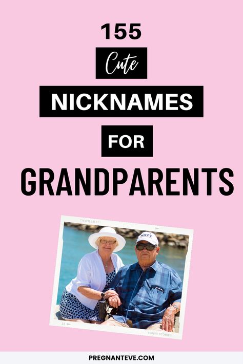 Grandmother Names Ideas, Grandmother Nicknames, Nicknames For Grandma, Grandparent Names, Rhyming Names, Badass Names, Grandma Names, Grandparenting, Cute Nicknames