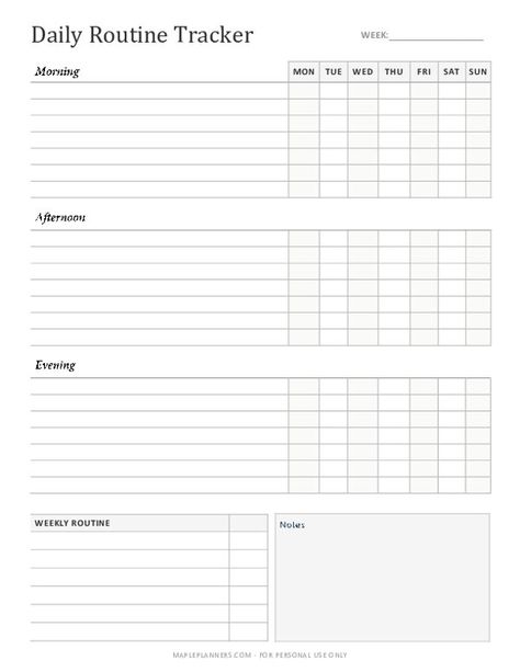 Free Printable Daily Routine Tracker Daily Routine Tracker Free Printable, Daily Routine Blank Template, Morning Routine Planner Free Printables, Daily Routine Template Free Printable, Daily Tracker Template, Tracker Template Free Printables, Daily Routine Planner Free Printable, Daily Routine Template, Routine Tracker Printable