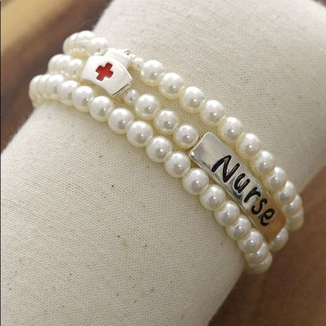 New 3 Layered Pearl Stretch Bracelet For Nurse Thank You For Supporting My Small Business. I’m Just A Southern Mom Trying To Find Fashionable Items And Offer Them At A Good Price Point. I Also Sell A Lot My Own Items Here On My Posh Page. I Try To Describe The Items To The Best Of My Ability And Offer Quick Shipping Within 48 Hours! Thank You For Taking Time To Look At My Closet And If You Have Any Questions, I’ll Respond As Quick As Possible! Nurse Bracelet, Kate Spade Bangle, Blue Crystal Bracelet, Hand Chain Bracelet, Red Beaded Bracelet, Crystal Bead Jewelry, Wide Cuff Bracelets, Swarovski Bracelet, Buckle Bracelet