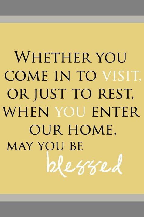 Guest Bedroom Art, Welcome Quotes, You Are Blessed, Guest Bedrooms, Bedroom Art, A Quote, First Home, Guest Bedroom, My Dream Home