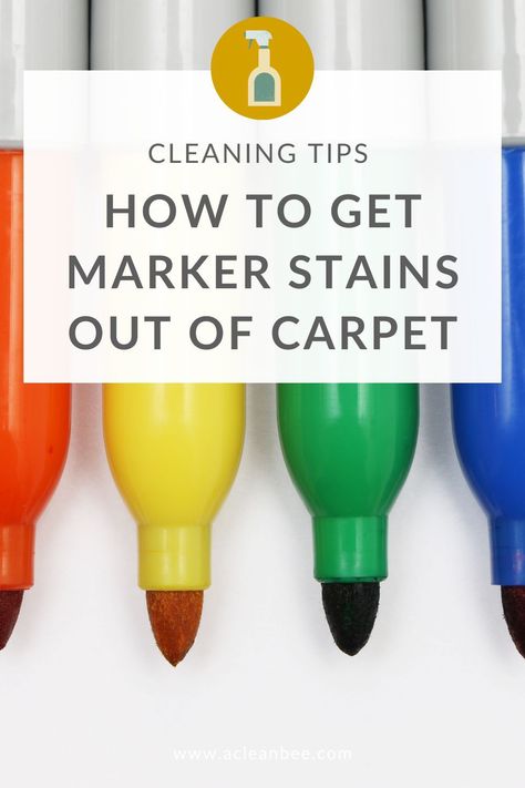 Stains Out Of Carpet, Yellow Highlighter, Window Markers, Pink Marker, Marker Stain, Expo Marker, Crayola Markers, Easy Tricks, Highlighter Pen