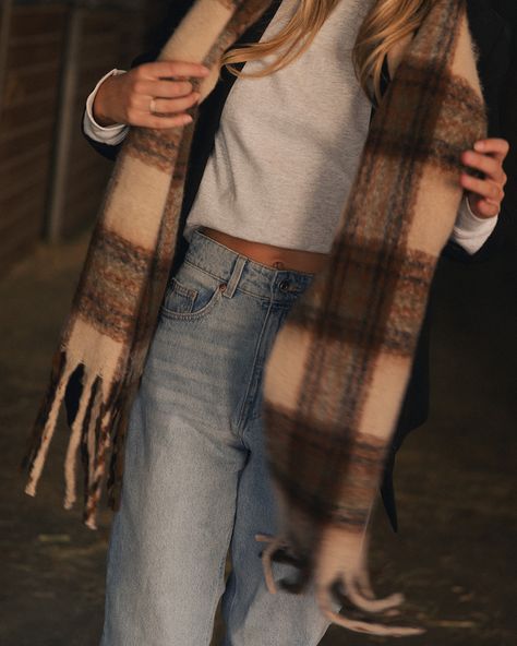 Wrap yourself in our NEW plaid scarf—an essential fall accessory! Ideal for layering and adding a cozy touch to any outfit. Scarf Outfit, Fall Inspo, Fall Essentials, Fall Accessories, Light Summer, Blanket Scarf, Outfit Inspo Fall, Autumn Summer, Summer Fall