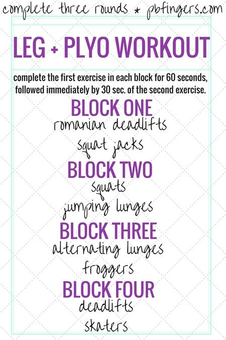 A few weeks ago, I shared a killer Upper Body + Plyo Workout from my beloved Burn Boot Camp. It was saved on Bloglovin’ a bunch of times, shared by PopSugar and pinned on Pinterest like crazy, so I’m Plyo Workouts, Thigh Toning Exercises, Peanut Butter Fingers, Butter Fingers, Plyometric Workout, Easy Diet Plan, Sweaty Workouts, Lower Body Workout, I Work Out