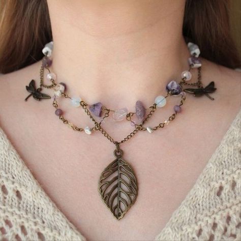 necklace Mineral Necklace, Enchanted Jewelry, Wire Wrapped Jewelry Diy, Necklace Ideas, Pretty Beads, Pretty Necklaces, I Love Jewelry, Product Catalog, Jewelry Inspo