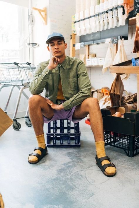 Socks and sandals
Socks and sandals trend Birkenstock Outfit Men, Socks Outfit Men, Socks Sandals, Mens Street Style Summer, Oi Polloi, Birkenstock Outfit, Sock Outfits, Sandals Outfit, Trending Sandals