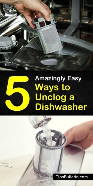 If your dishwasher is emptying into the sink drain, you may have a clog. Before calling a plumber, try our DIY dishwasher drain unclogging tips. Unclog a drain hose and air gap using a screwdriver, hot water, and a coat hanger. #unclogadishwasher #cloggeddishwasher #cloggeddrain Unclog Dishwasher, Clogged Dishwasher, House Cleaning Hacks, Dishwasher Air Gap, Arm And Hammer Super Washing Soda, Dishwasher Drain Hose, Dishwasher Tabs, Dishwasher Cleaning, Cleaning Dishwasher