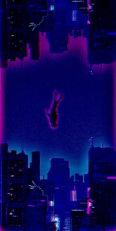 Marvel Wallpaper Aesthetic, Miles Morales Aesthetic, Not Wallpaper, City Backdrop, Image Spiderman, Vaporwave Wallpaper, Glitch Wallpaper, Miles Morales Spiderman, Night Sky Wallpaper