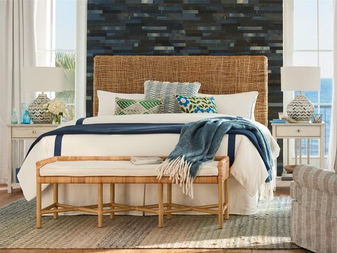 Escape-Coastal Living Home Collection Pull Up Bench | Universal Furniture Bone Table, Cal King Headboard, Wicker Headboard, Twin Headboard, Queen Headboard, King Headboard, Universal Furniture, Metal Bed Frame, Unique Lamps