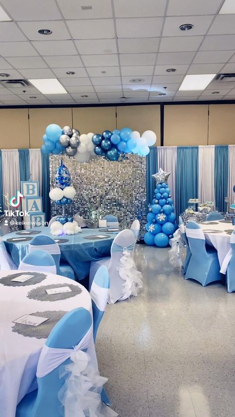 Winter Wonderland Baby Shower [Video] | Baby shower balloons, Diy party decorations, Balloon decorations Birthday Decors, Shimmer Wall Backdrop, Winter Wonderland Decorations, Winter Wonderland Baby Shower, Shimmer Wall, Birthday Party Theme Decorations, Birthday Balloon Decorations, Winter Wonderland Wedding, Shower Centerpieces