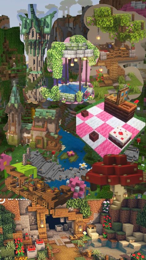 Fairy vibes Minecraft moodboard Minecraft Moodboard, Mood Boards, Minecraft