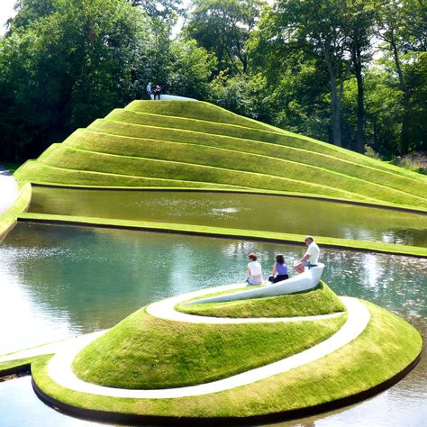 The Garden of Cosmic Speculation Garden Of Cosmic Speculation, Famous Gardens, Urban Landscape Design, Landscape Architecture Design, Parking Design, Modern Landscaping, Futuristic Architecture, Land Art, Landscape Architect