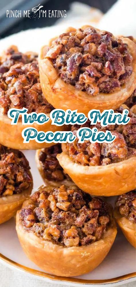 Discover the best mini pecan pies recipe, perfect for mini desserts and ideal for pie recipes lovers. These bite-sized treats are easy to make and delightful for any occasion. Enjoy the perfect blend of flavors in every small pie. Thanksgiving Pie Party, Easy Mini Tart Recipes, Mini Cream Pies, Pillsbury Mini Pie Crusts Recipes, Winter Baby Shower Desserts, Mini Tart Recipes Desserts, Thanksgiving Mini Desserts, Fall Dessert Charcuterie Board Ideas, Mini Desserts For Parties Bite Size