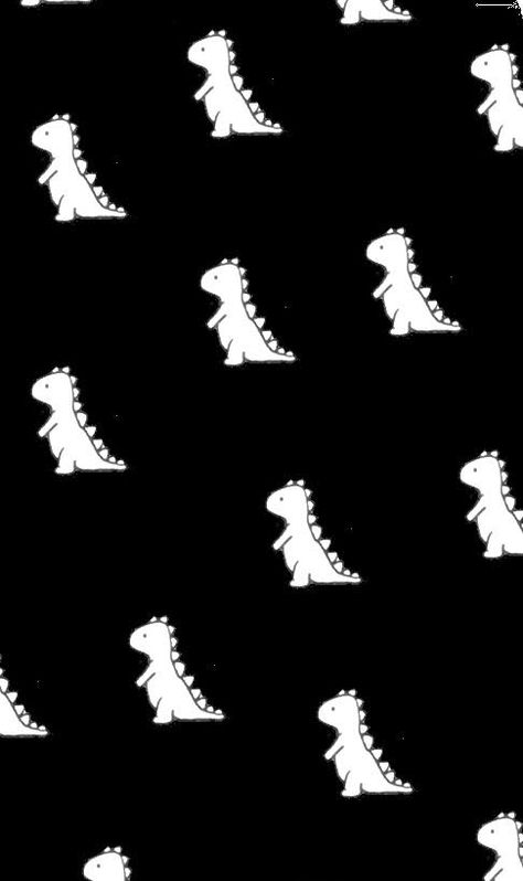 Black Dinosaur Wallpaper, White Dinosaur Wallpaper, Etsy Tshirt, White Dinosaur, Dinosaur Wallpaper, Wall Papers, Black Wallpaper Iphone, Cute Dinosaur, Black Wallpaper