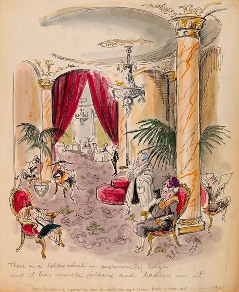 Luxury Powder Room, Eloise At The Plaza, Hilary Knight, Luxury Powder, Ludwig Bemelmans, 동화 삽화, Ink And Watercolour, Cecil Beaton, The Plaza