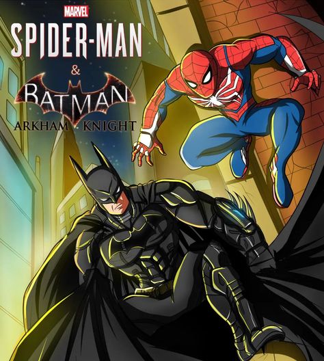 Spider Man And Batman, Batman Vs Spiderman, Spiderman And Batman, Dc Comics Vs Marvel, Marvel And Dc Crossover, Batman Spiderman, Univers Dc, Batman Artwork, Spiderman Artwork