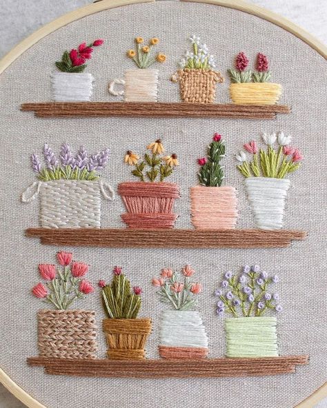 Arizona Embroidery, Projek Menjahit, Stitch Guide, Diy Embroidery Patterns, Basic Embroidery Stitches, Embroidery Stitches Tutorial, Hand Embroidery Projects, Hand Embroidery Flowers, Pola Sulam