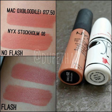 “MAC Toledo lipstick in "oxblood" sold out in less than an hour but don't sweat it! @nyxcosmetics soft matte lip cream in "stockholm" is literally…” Nyx Stockholm, Skincare Diy, Too Faced Lipstick, Expensive Makeup, Soft Matte Lip Cream, Makeup Swatches, Do Not Be Afraid, Kiss Makeup, Drugstore Makeup