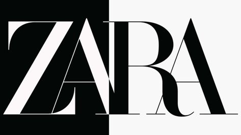 The controversial design reflects the evolution of fashion branding. But would it have killed Zara to add just a little more space between the letters? Zara Logo, Sans Serif Logo, Serif Logo, Logo Redesign, Evolution Of Fashion, Big Design, Zara New, Skirt Shoes, Logo Branding Identity