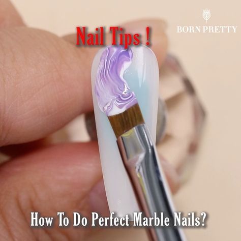 Quick Nail Art, Nail Tutorial Videos, Kutek Disney, Unghie Nail Art, Nail Art Products, Art Deco Nails, Nail Art Techniques, Marble Nail Art, Gel Nails Diy