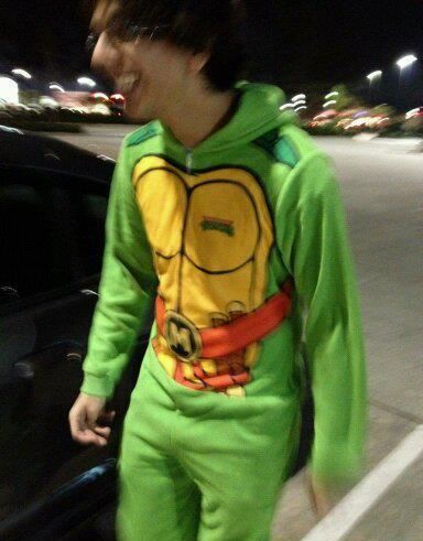 My best friend has a TMNT onesie. :) Tmnt Pajamas, Tmnt Onesie, Clowning Around, Pj Pants, Osprey Backpack, My Best Friend, Ninja Turtles, Turtles, Best Friend