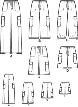 I need this. I should be making my own "uniform," since it's hard to find cargo pants now. How To Make Cargo Pants Sewing Tutorials, Sewing Cargo Pants, Patterns For Pants, Cargo Pants Pattern, Skirts Sewing Patterns, Sewing Journal, Shorts Drawing, Pants Drawing, Hoodie Diy