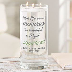 Beach Jar, Unique Sympathy Gifts, Memorial Vase, Mom Memorial, Memorial Ideas, Personalized Memorial Gifts, Memory Crafts, Memorial Candle, Memorial Signs