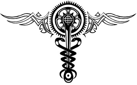 Infamous 2 Cole Trish dedicatory tattoo Cole Macgrath, Caduceus Tattoo, Infamous 2, Alchemy Symbols, Tat Ideas, Back Tattoos, Symbolic Tattoos, S Tattoo, Tattoo Design Drawings