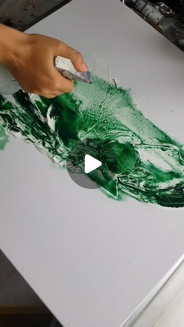 Painting In Layers, Natural Abstract Art, Oil Art Painting Ideas, Structure Paste Art, Green Painting Ideas Art Acrylic, Abstract Art Videos, Sculpted Paintings, Abstract Acrylic Painting Ideas, Modern Southwestern Decor