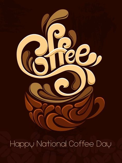 Coffee Graphic Design, Coffee Texture, Coffee Designs Art, Coffee Posters, Coffee Graphics, Cafe Coffee Day, Coffee Typography, Coffee Designs, Coffee Poster Design