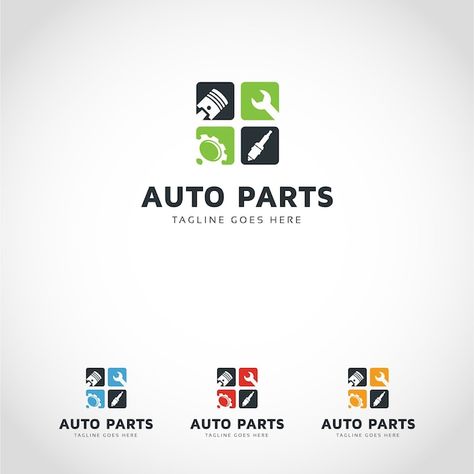 Auto_parts logo | Premium Vector #Freepik #vector #car-parts #part #automobile-parts #engine-logo Mechanics Logo, Garage Logo, Classic Car Garage, Car Icon, Motorcycle Logo, Logo Car, Industry Logo, Service Logo, Company Logo Design