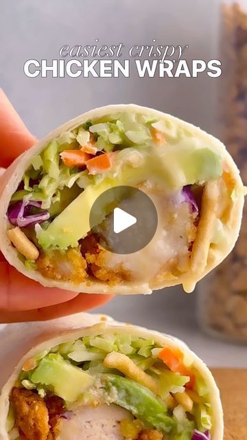 Chelsea Lords on Instagram: "After just one bite of these crispy chicken wraps, my husband said they were the BEST he’d ever had! 😍

Want the recipe? Make sure you’re following my account (so it will send to you!) and comment “WRAP” to get it sent straight to your DMs, or Google “Asian Chicken Wraps chelseasmessyapron” for all the details! 📲

What’s the secret? 🤫 Store-bought crispy chicken strips (Bare or Tyson are my faves) cook in 11 minutes in the air fryer—just enough time to prep everything else. 🥳 Toss some broccoli slaw with a quick 5-ingredient dressing, add crispy chow mein noodles, peanuts or cashews, and creamy avocado. Voilà! Delicious wraps ready to impress anyone who tries them! 🌯💫

Tips For Perfect Asian Chicken Wraps:
Warm Tortillas: Briefly warm them in a skillet or