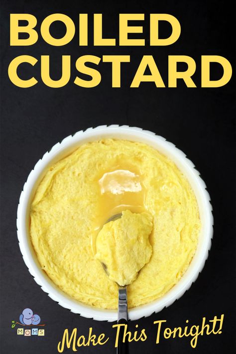 Smooth, soft, creamy custard, you can almost taste it just thinking about it. Custard is one of the ultimate choices in comfort food. Many moms serve up all the comfort they can at Thanksgiving dinner. We have a fabulous boiled custard recipe to share with you. | Moms Who Think Boiled Custard Recipe, Thanksgiving Entrees, Boiled Custard, Types Of Pudding, Thanksgiving Entree, Easy Custard, Milk Tart, Custard Recipe, Baked Custard