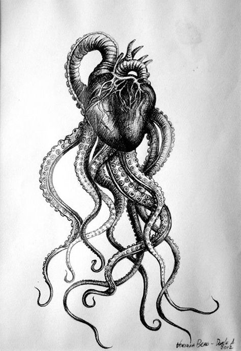 Octopus Tattoo Design, Octopus Tattoos, Tattoo Schrift, Tattoo Leg, Muster Tattoos, Octopus Tattoo, Octopus Art, Constellation Tattoos, Mountain Tattoo